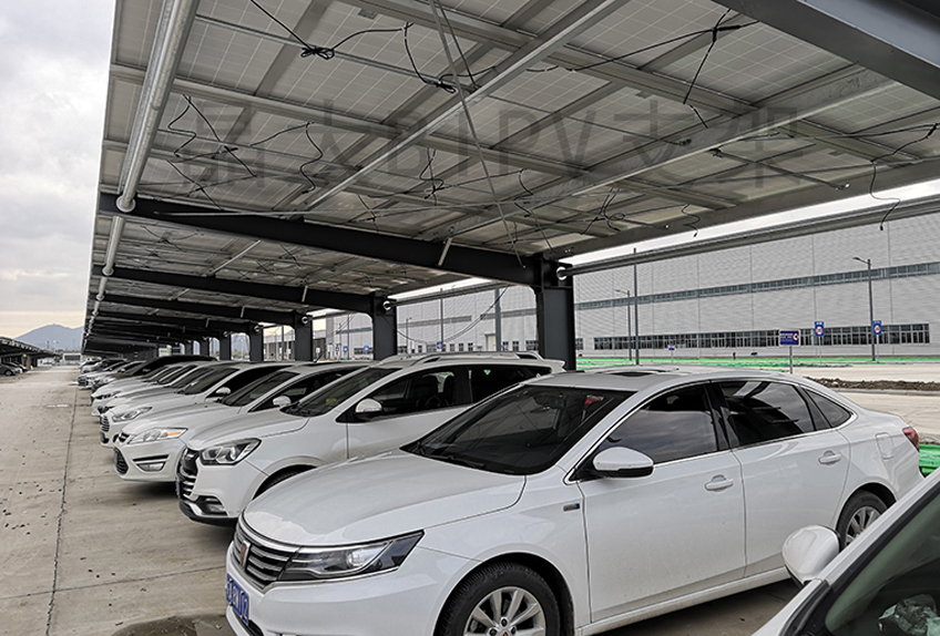 光伏車(chē)棚系統主要幾個(gè)部分組成